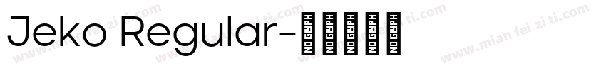 Jeko Regular字体转换
